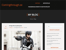 Tablet Screenshot of comingthrough.se